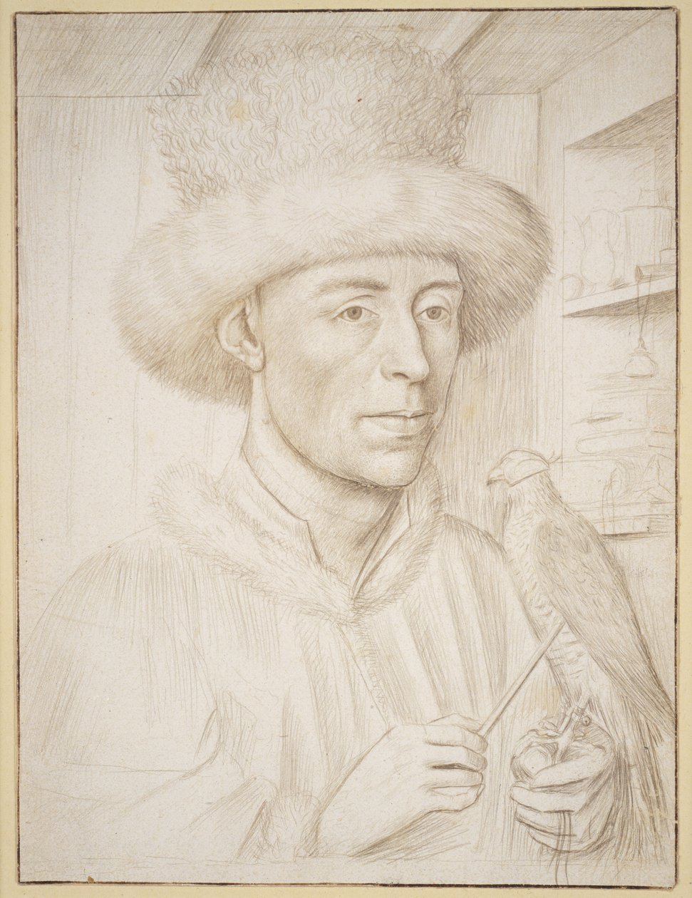 De valkenier, c.1445-50 door Petrus Christus