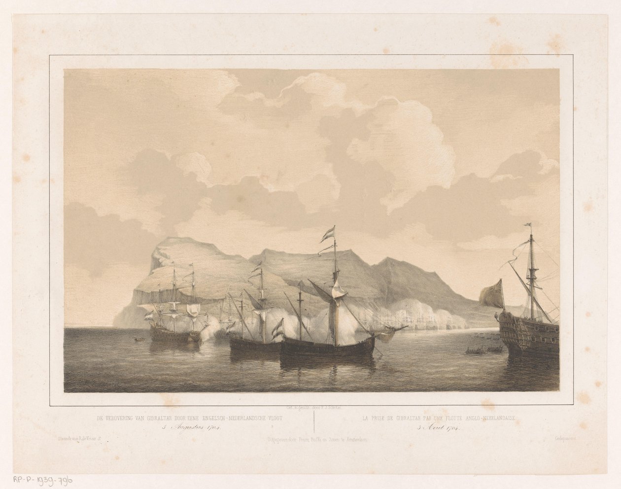 Verovering van Gibraltar door Petrus Johannes Schotel