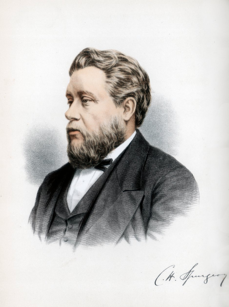 Charles Haddon Spurgeon, Britse baptistenprediker, ca. 1890 door Petter and Galpin Cassell