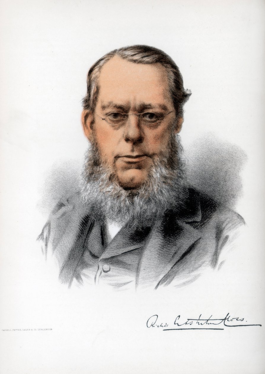 Richard Assheton Cross, 1e burggraaf Cross, Britse staatsman, c1890 door Petter and Galpin Cassell