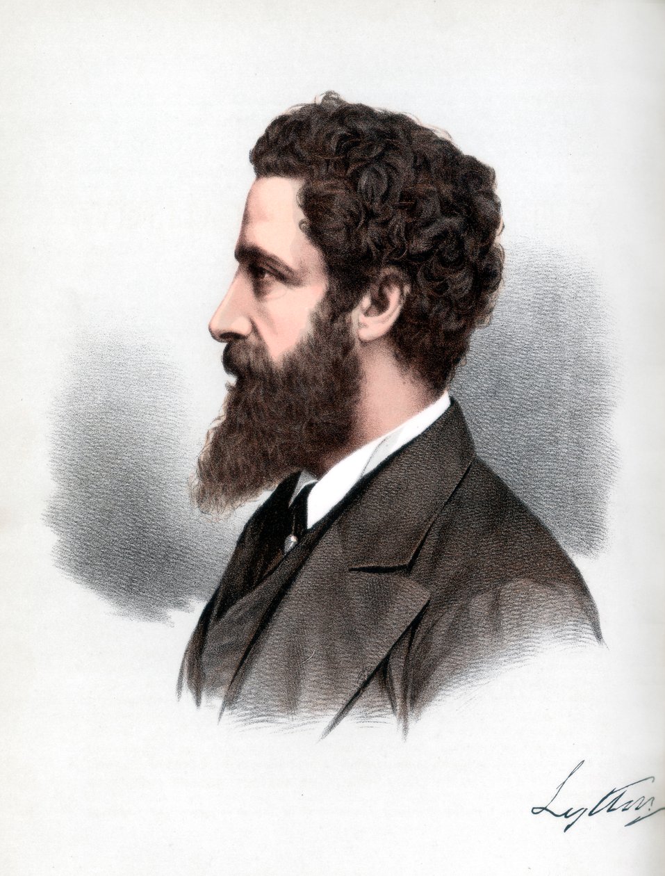 Robert Bulwer-Lytton, 1e Graaf van Lytton, Engels dichter en staatsman, ca. 1890 door Petter and Galpin Cassell