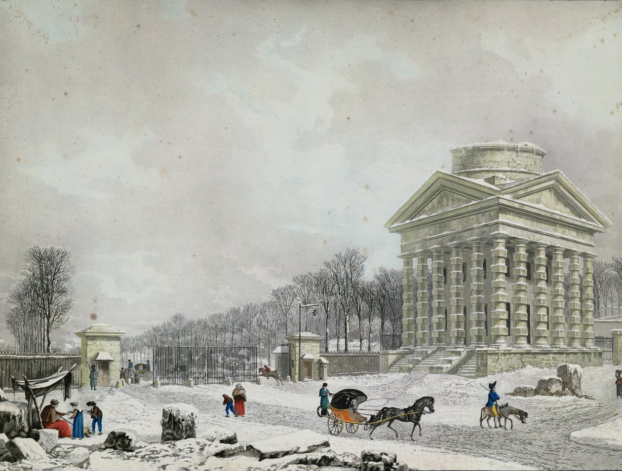 De Barrière des Champs-Elysées, 1808 door Philibert Louis Debucourt