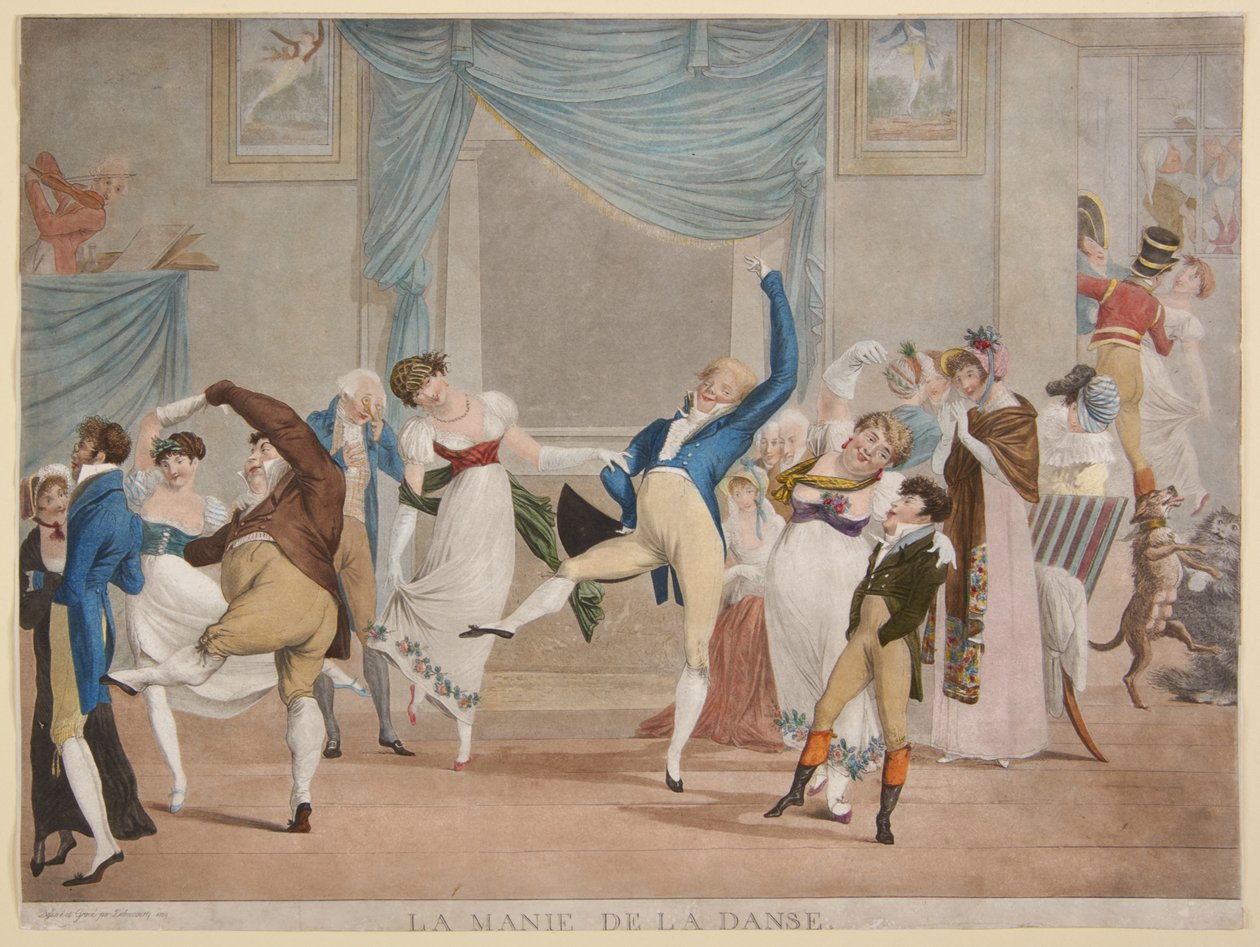 Dansmanie door Philibert-Louis Debucourt