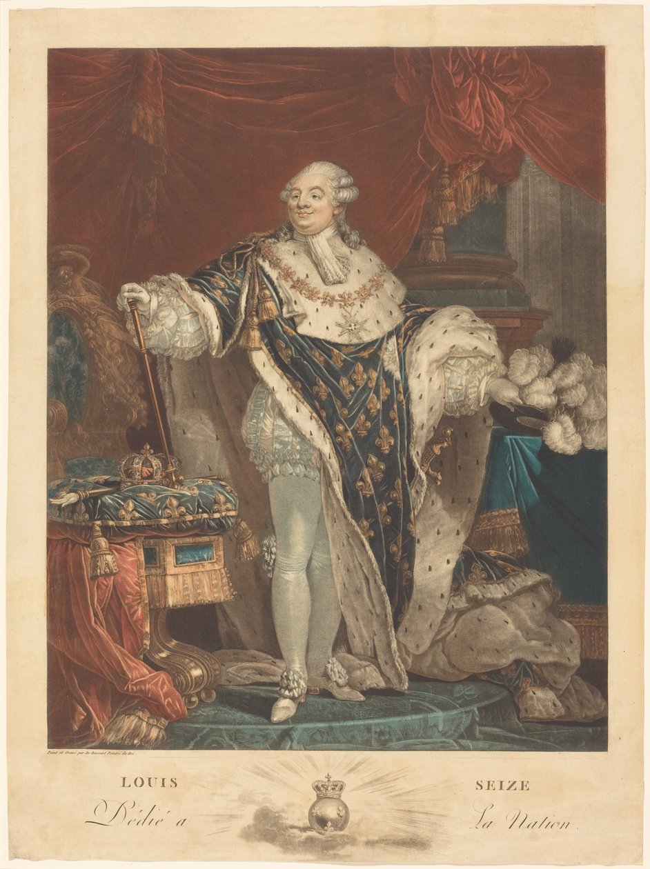 Lodewijk XVI door Philibert-Louis Debucourt