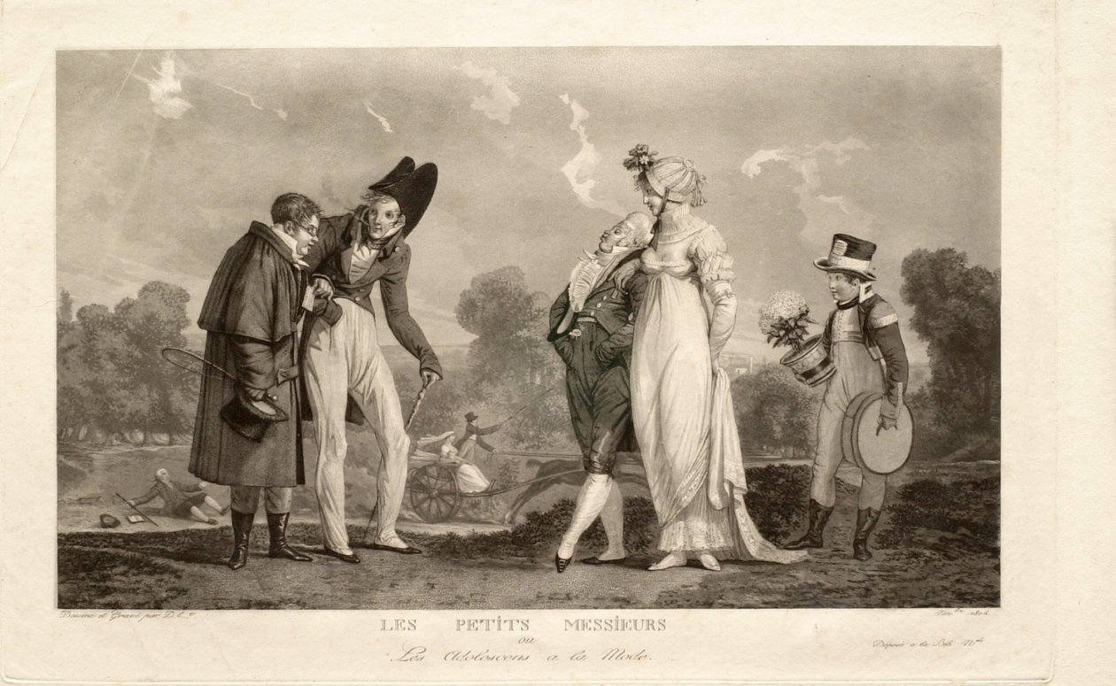 De kleine heren, of de modieuze tieners door Philibert-Louis Debucourt
