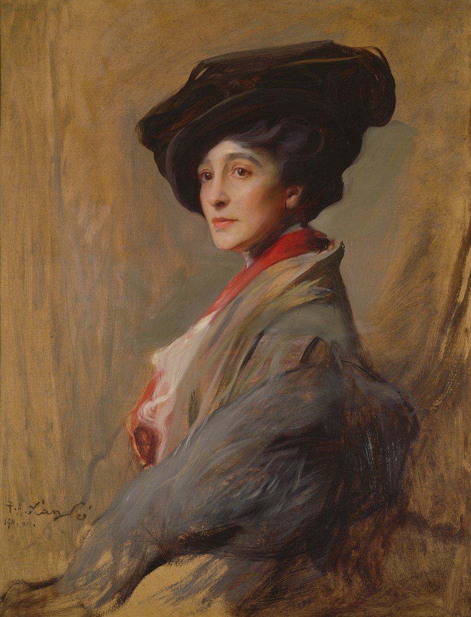 Mevrouw David Beatty, later de Gravin Beatty door Philip Alexius de Laszlo