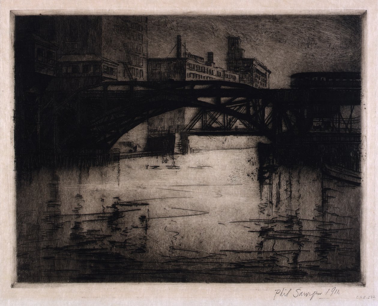De L-brug, Chicago door Philip Ayer Sawyer