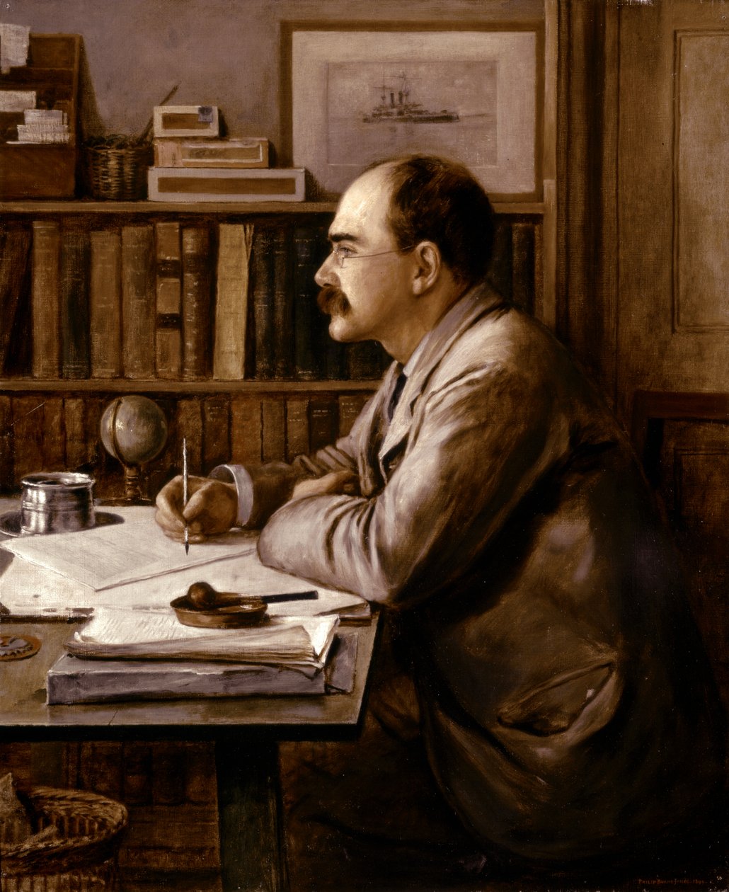 Rudyard KIPLING, Portret 1899 (olieverf op doek) door Philip Burne Jones