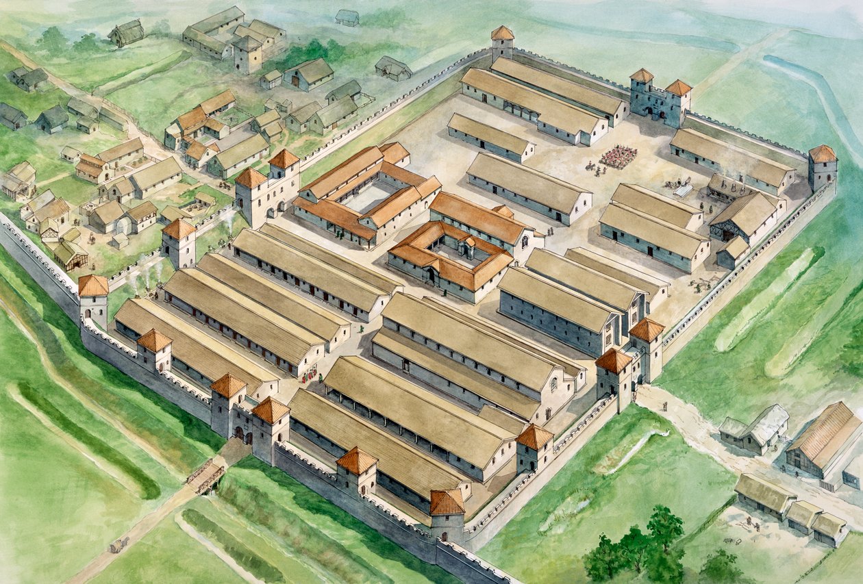 Birdoswald Romeins fort door Philip Corke