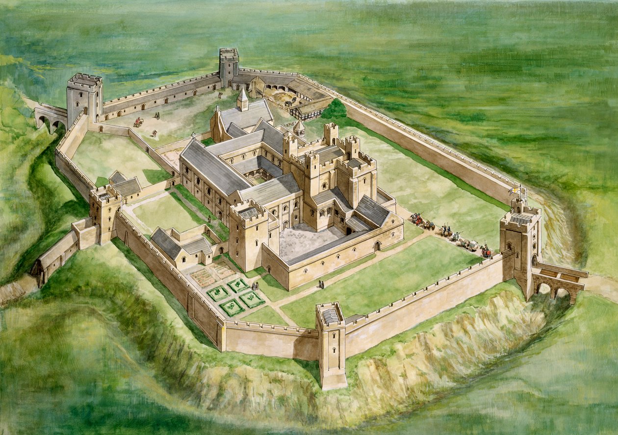 Sherborne Old Castle, Dorset door Philip Corke