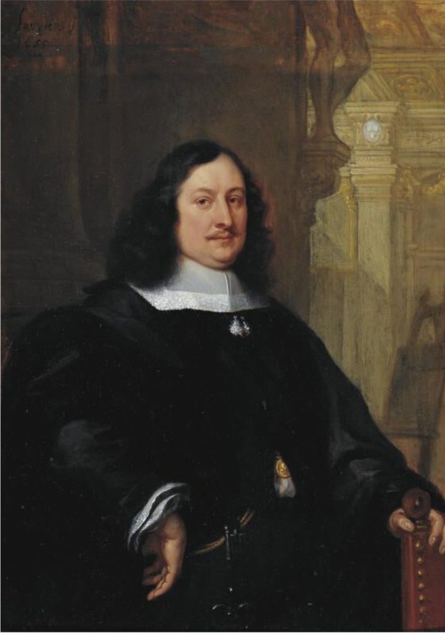 Portret van David II Teniers door Philip Fruytiers