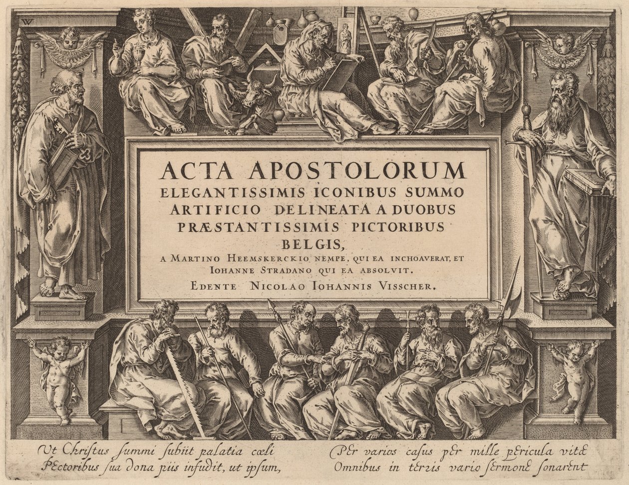 Titelpagina door Philip Galle after Maerten van Heemskerck after Jan van der Straet