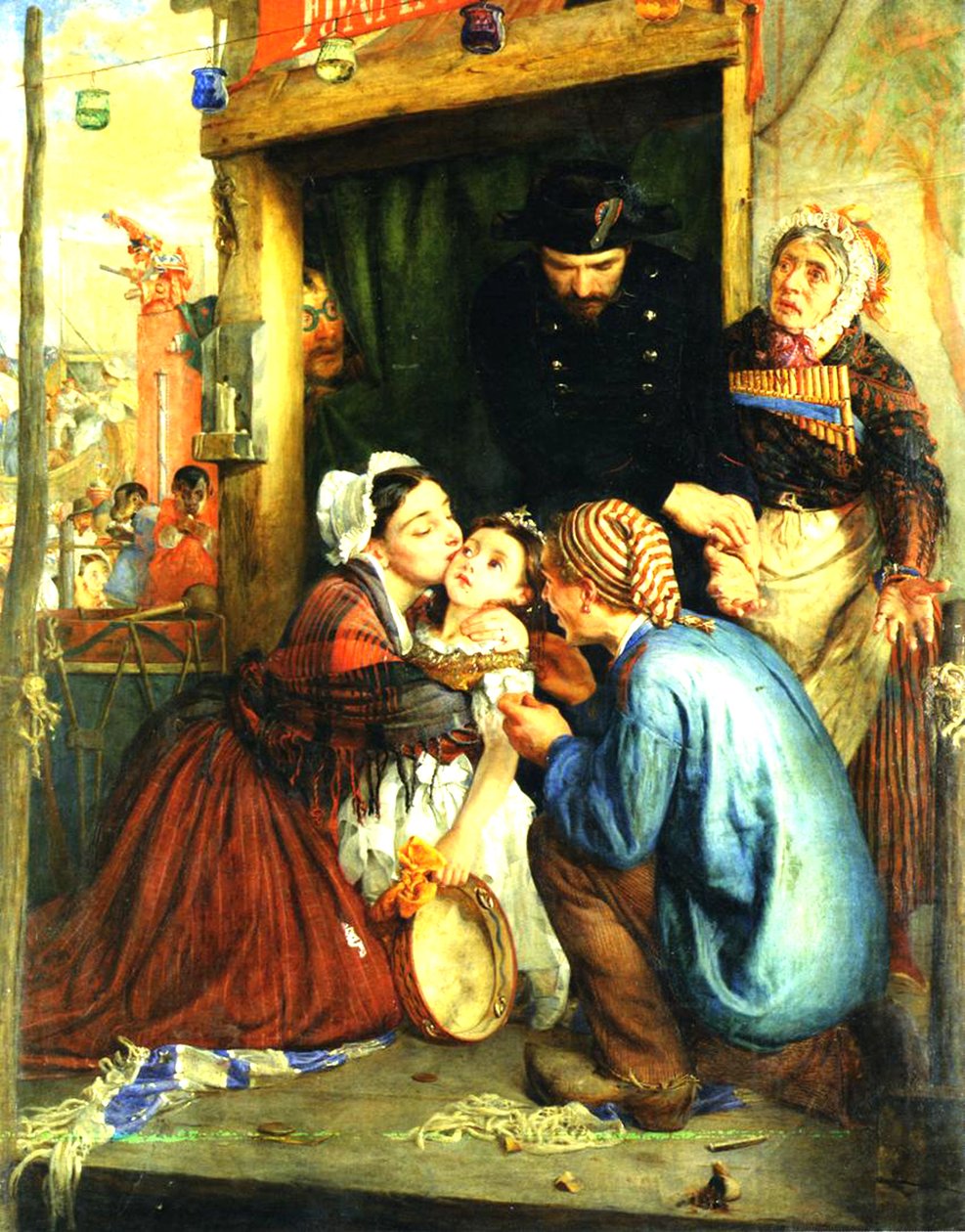 Franse boeren vinden hun gestolen kind door Philip Hermogenes Calderon