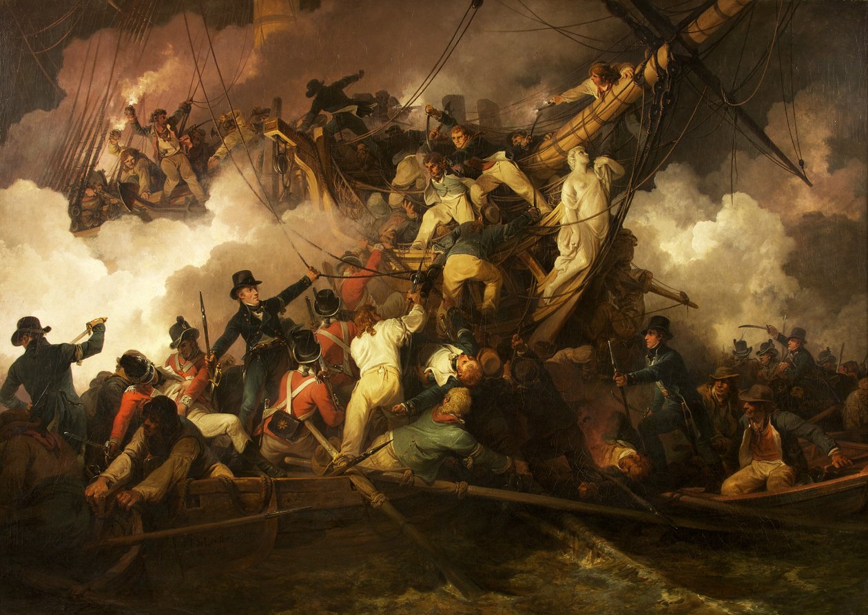 Het Uitknippen van de Franse Korvet 