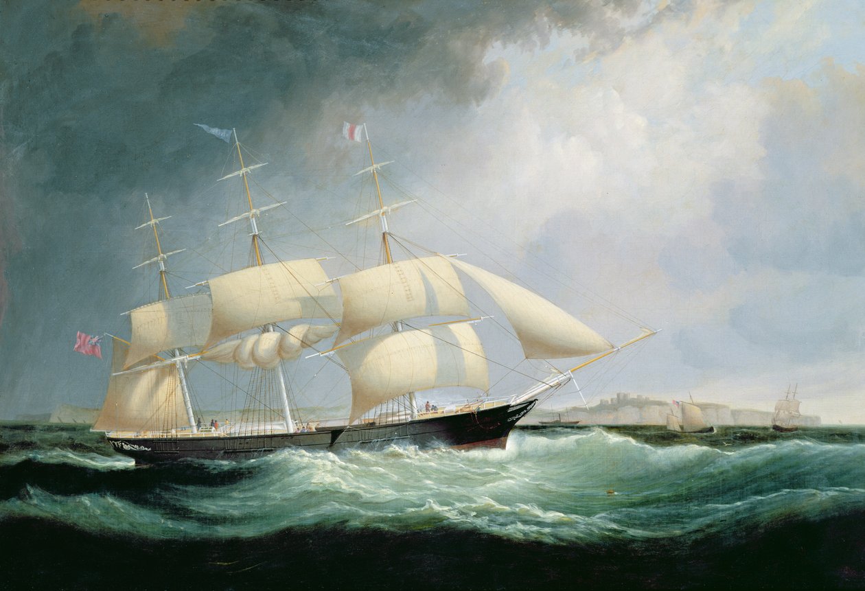 Het schip Revenue door Philip John Ouless