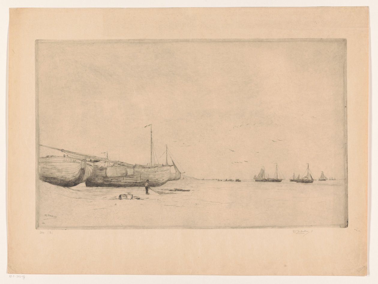 Strand van Scheveningen door Philip Zilcken (signed by artist)