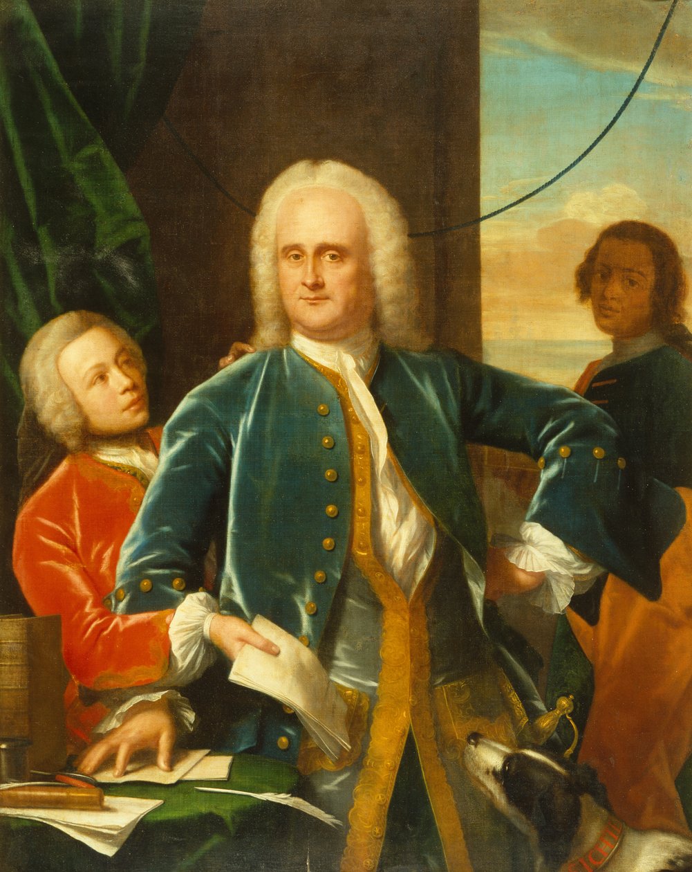 Jan Albert Sichterman met zijn zoon Jan Albert door Philip van Dyck
