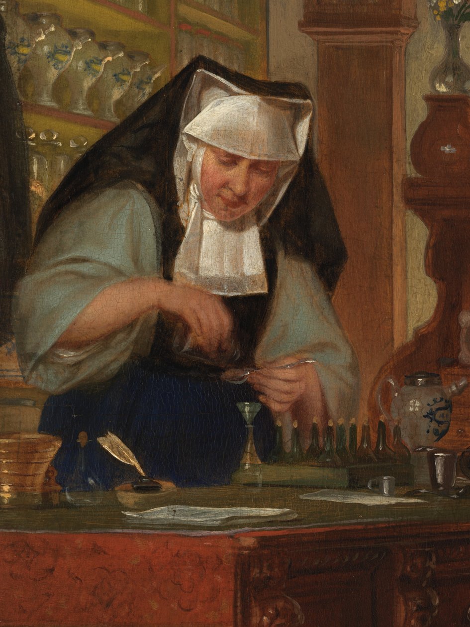 Detail (Apotheek in het Sint-Janshospitaal) door Philipe Jacques van Bree