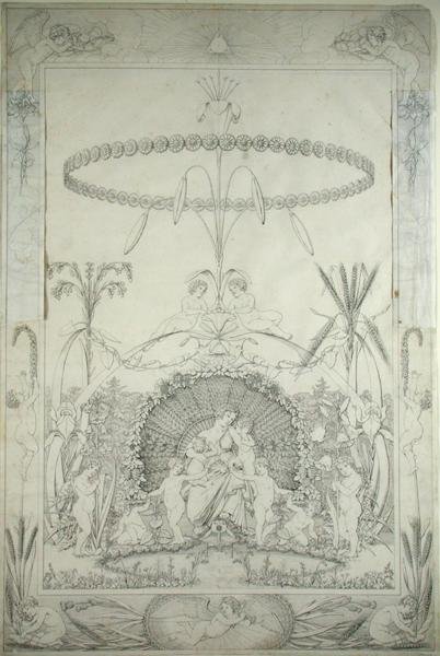Dag (koperen ontwerp en alternatieve versie), 1803 door Philipp Otto Runge