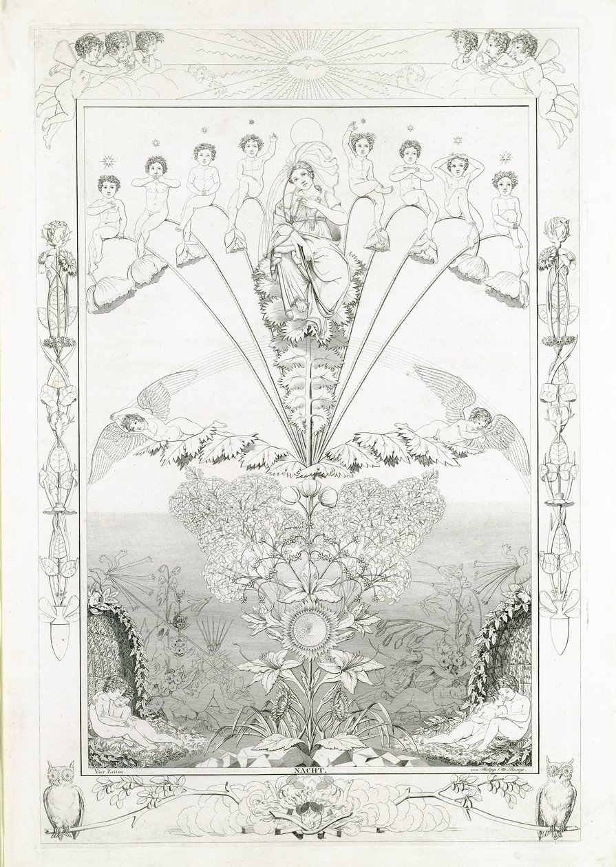 Nacht, 1805 door Philipp Otto Runge