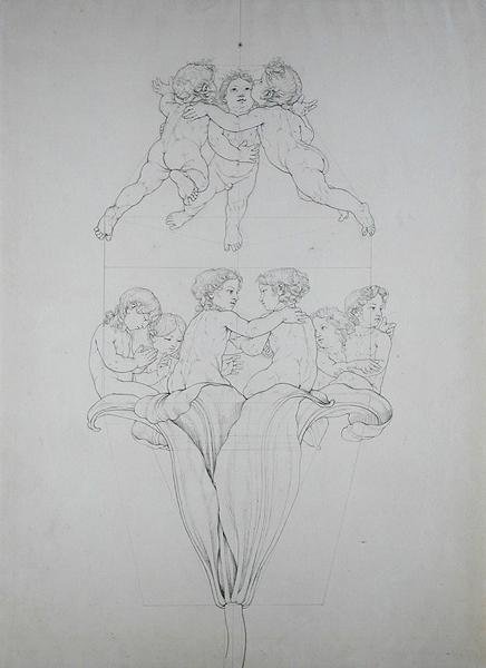 De lichte lelie, een studie voor De ochtend, 1809 door Philipp Otto Runge