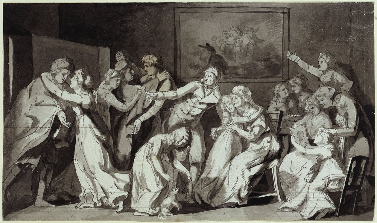 De terugkeer van de zonen door Philipp Otto Runge