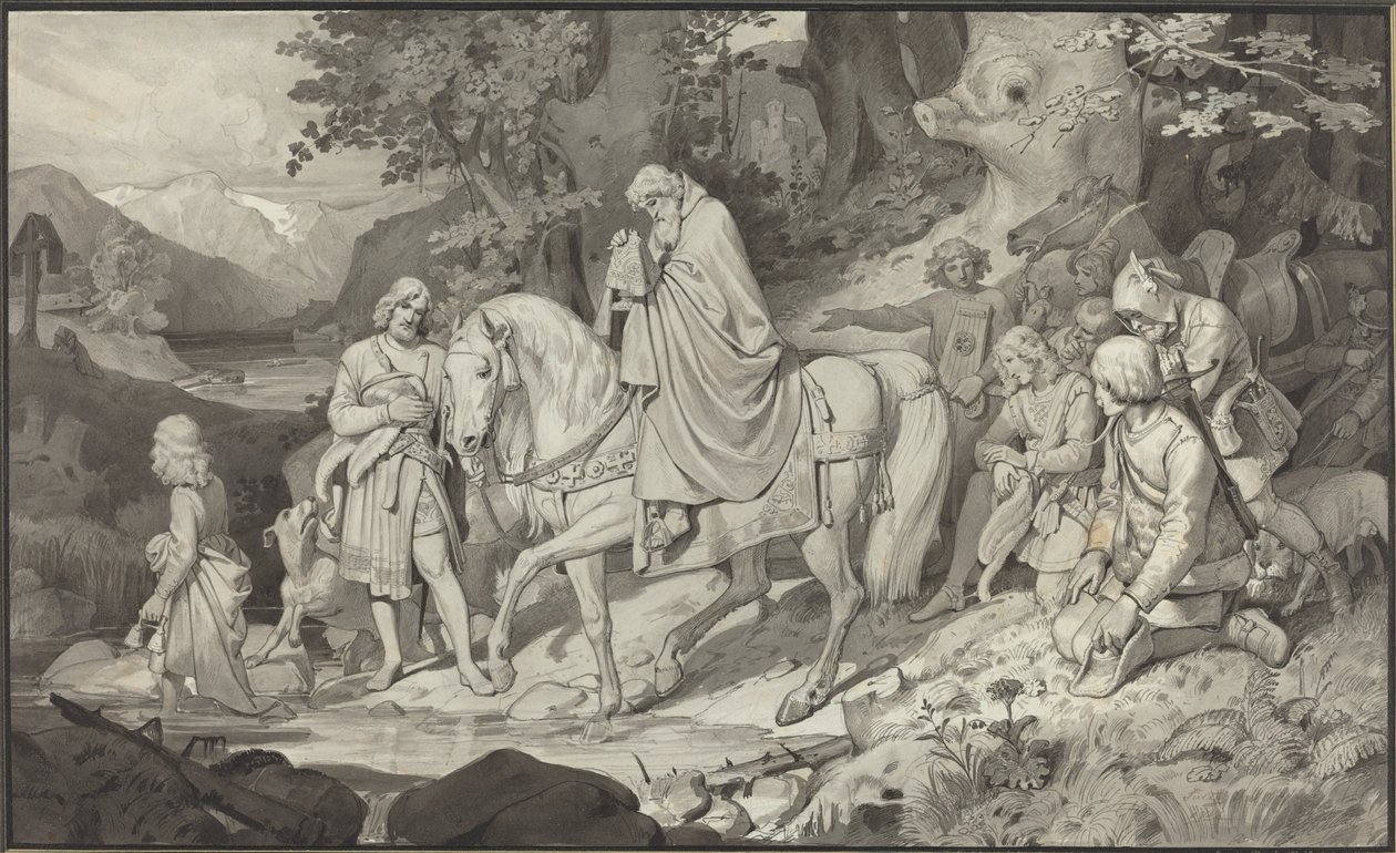 De graaf van Habsburg door Philipp von Foltz