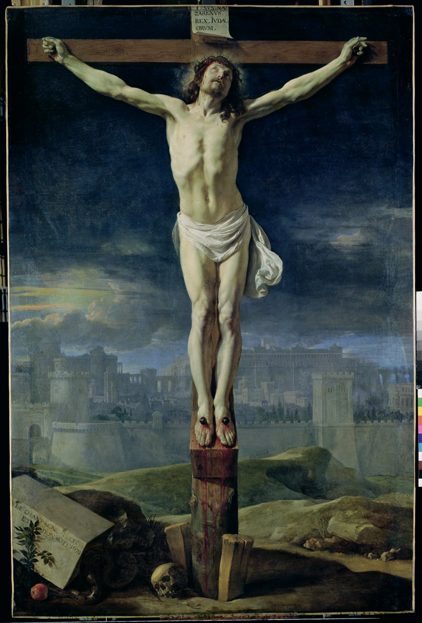 Christus aan het kruis, voor 1650 door Philippe de Champaigne