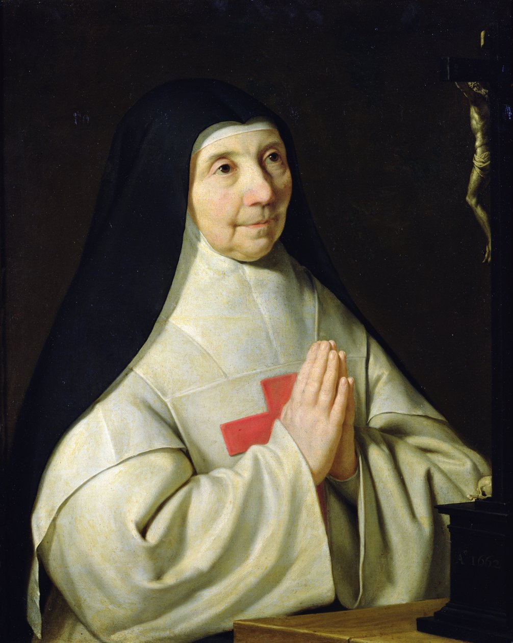 Portret van Catherine-Agnes Arnauld, 1662 door Philippe de Champaigne