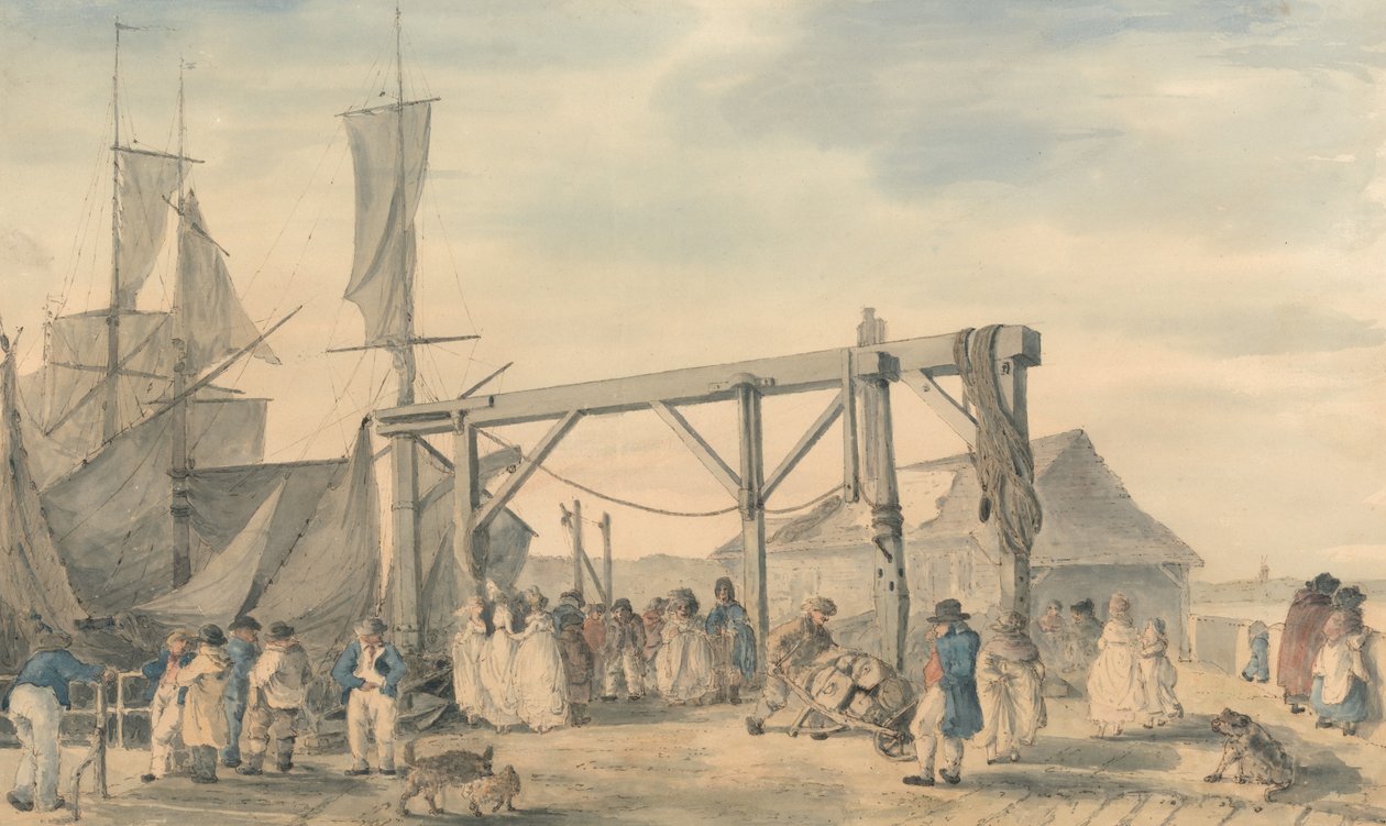 De Aankomst van een Hoy in Margate door Philippe-Jacques de Loutherbourg
