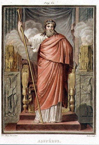 Ahasuerus, kostuum voor 