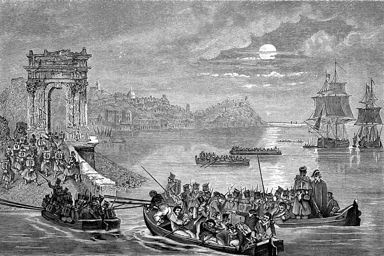 Bezetting van Ancona door de Fransen, Italië, 23 februari 1832 door Philippe Auguste Jeanron