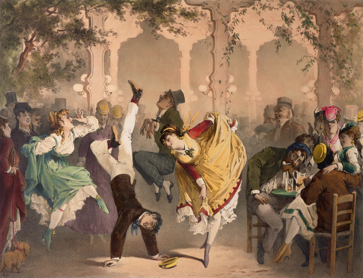 Le Quadrille a Bullier door Philippe Jacques Linder