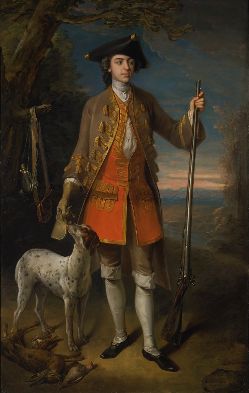 Sir Edward Hales, Baronet, van Hales Place, Hackington, Kent door Philippe Mercier