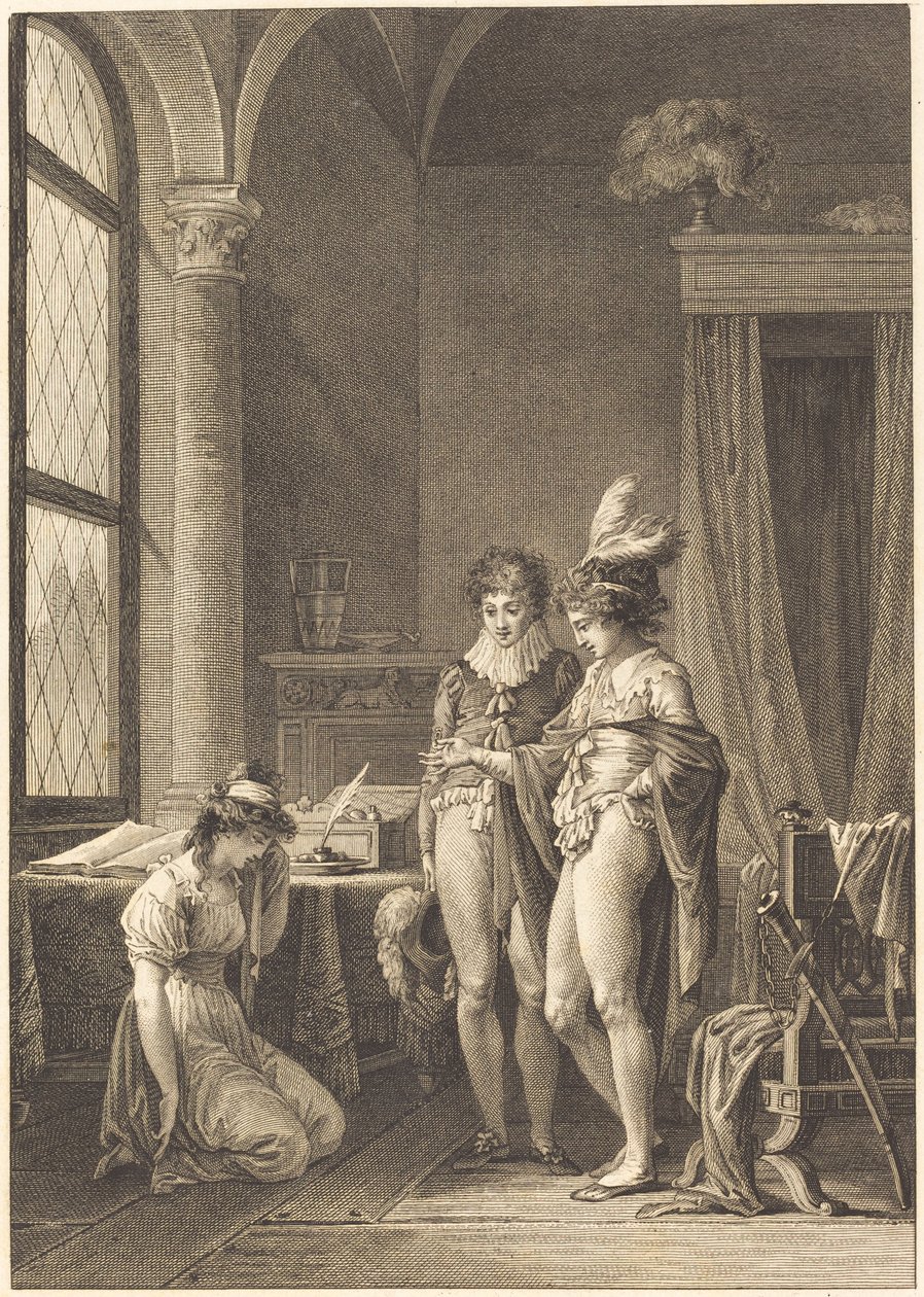 Joconde: De Vergiffenis door Philippe Triere after Jean Baptiste Mallet