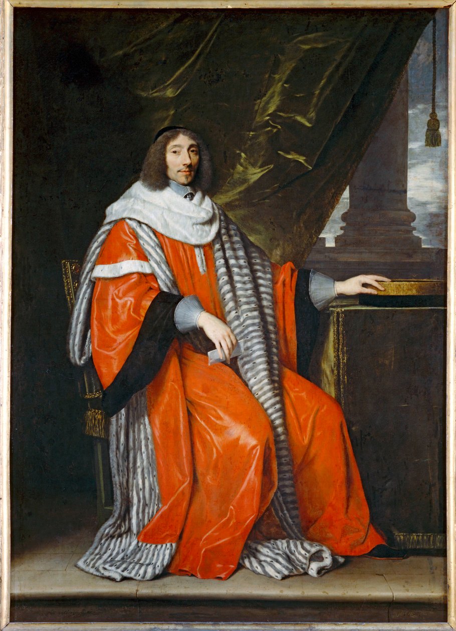 Jean-Antoine de Mesme, voorzitter van het Parlement van Parijs - Jean-Antoine de Mesmes, voorzitter van het Parlement van Parijs ... door Philippe de Champaigne