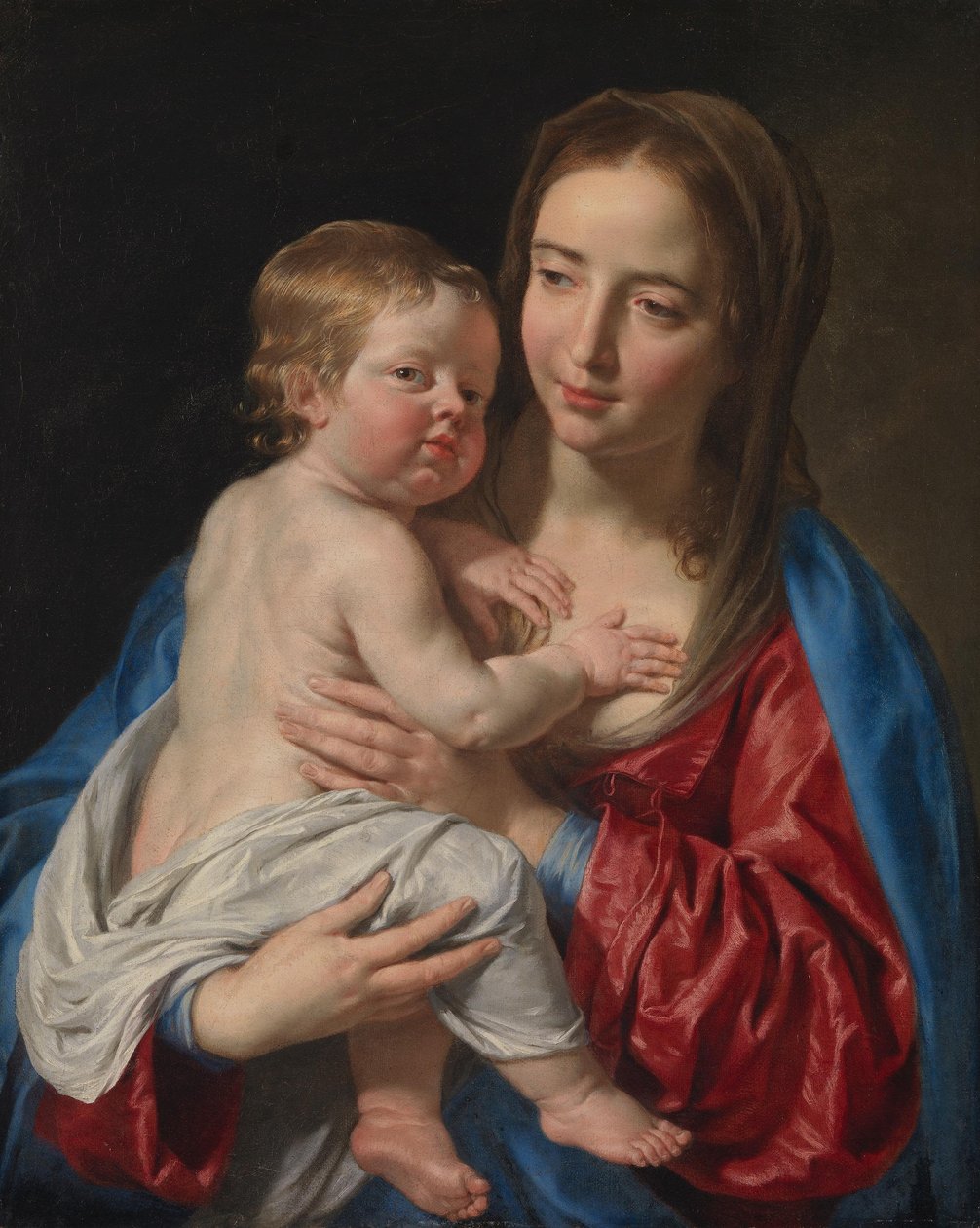 Maria met het Kind door Philippe de Champaigne