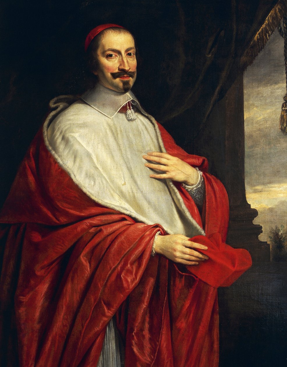 Portret van Giulio Raimondo Mazzarino door Philippe de Champaigne