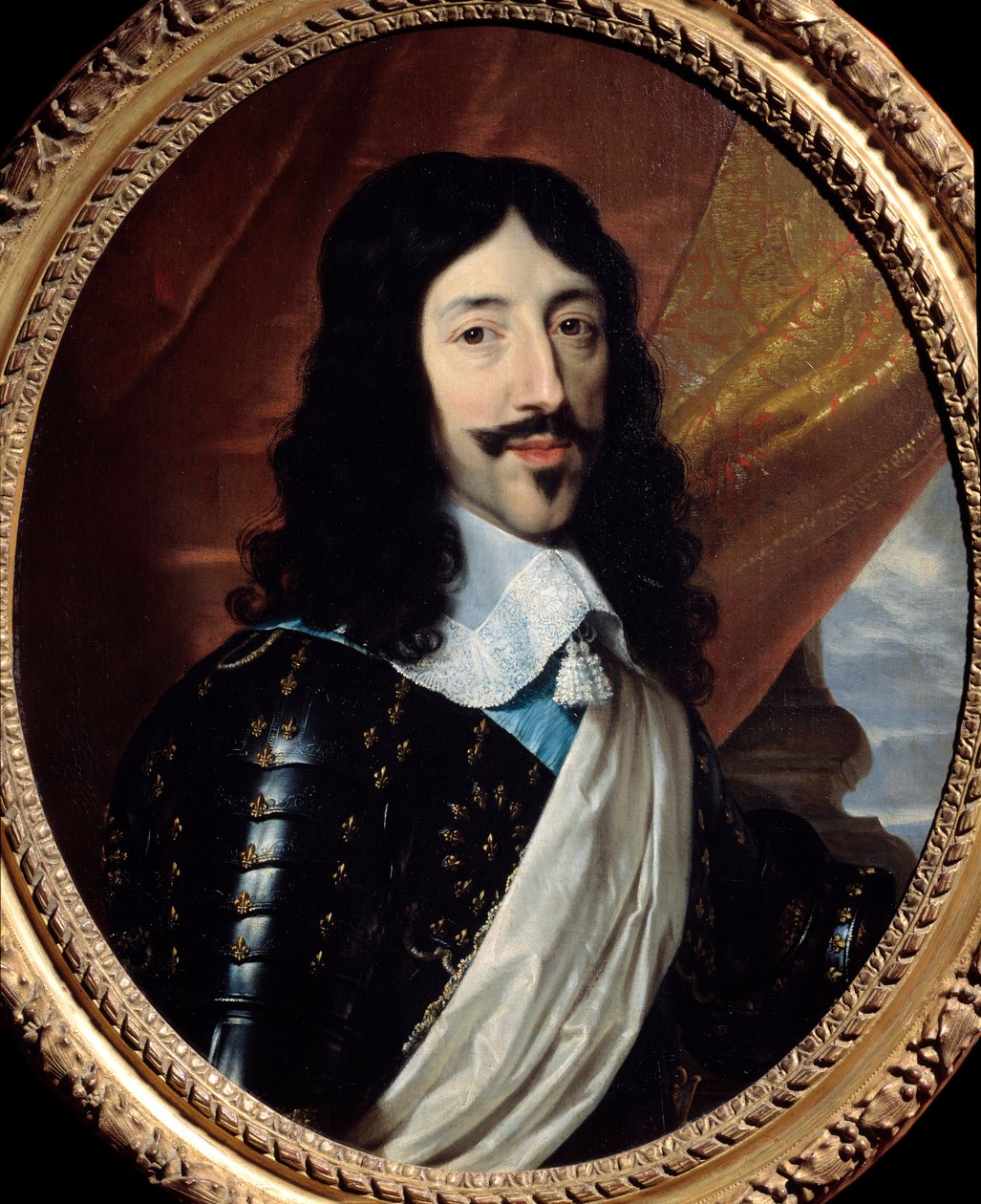 Portret van de koning van Frankrijk Lodewijk XIII (1601-1643) door Philippe de Champaigne