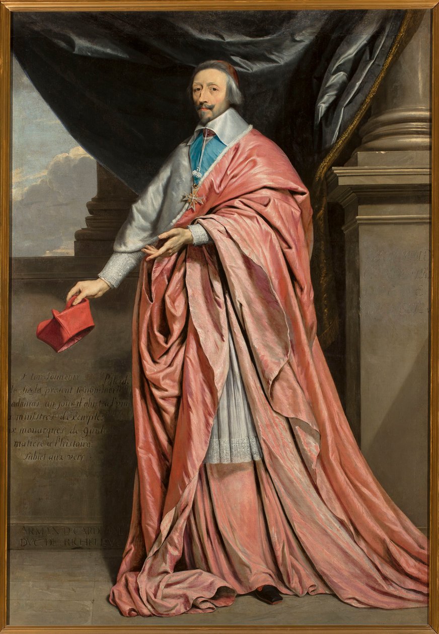 Portret van kardinaal Richelieu door Philippe de Champaigne