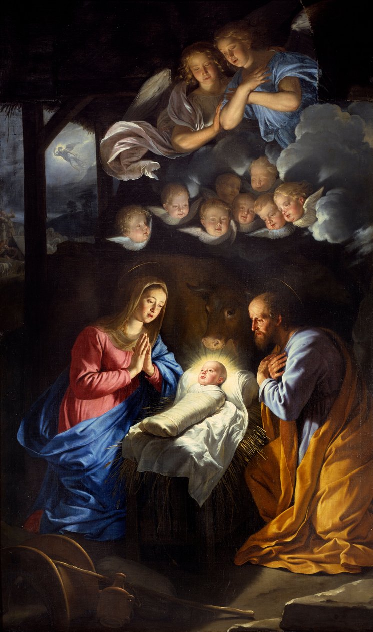 De geboorte van Christus door Philippe de Champaigne