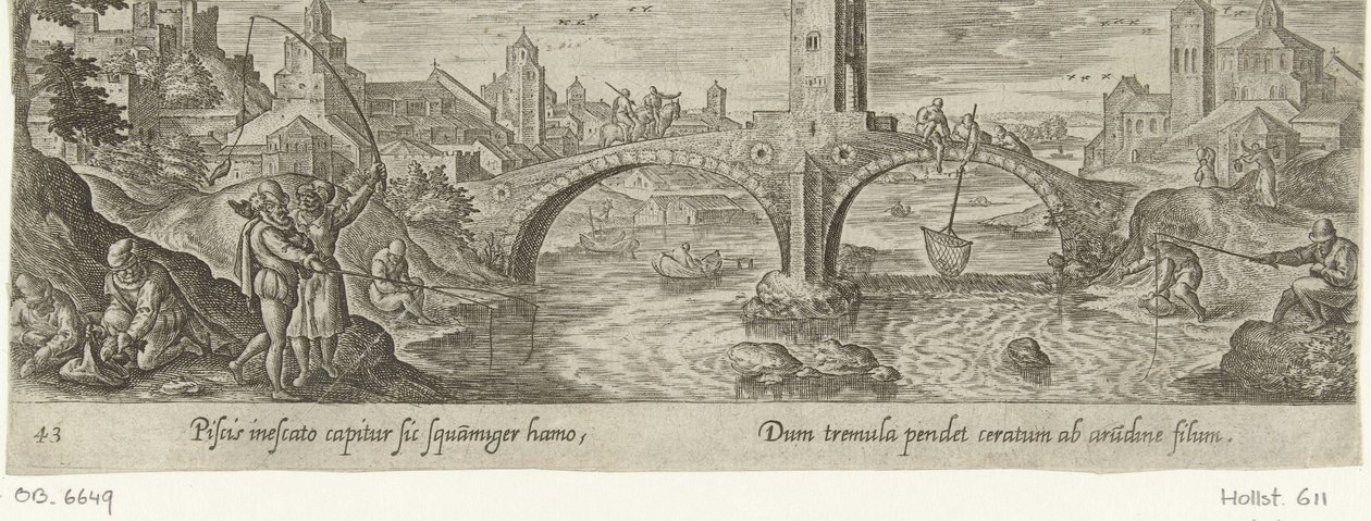Hengelsport door Philips Galle (attributed to workshop of)