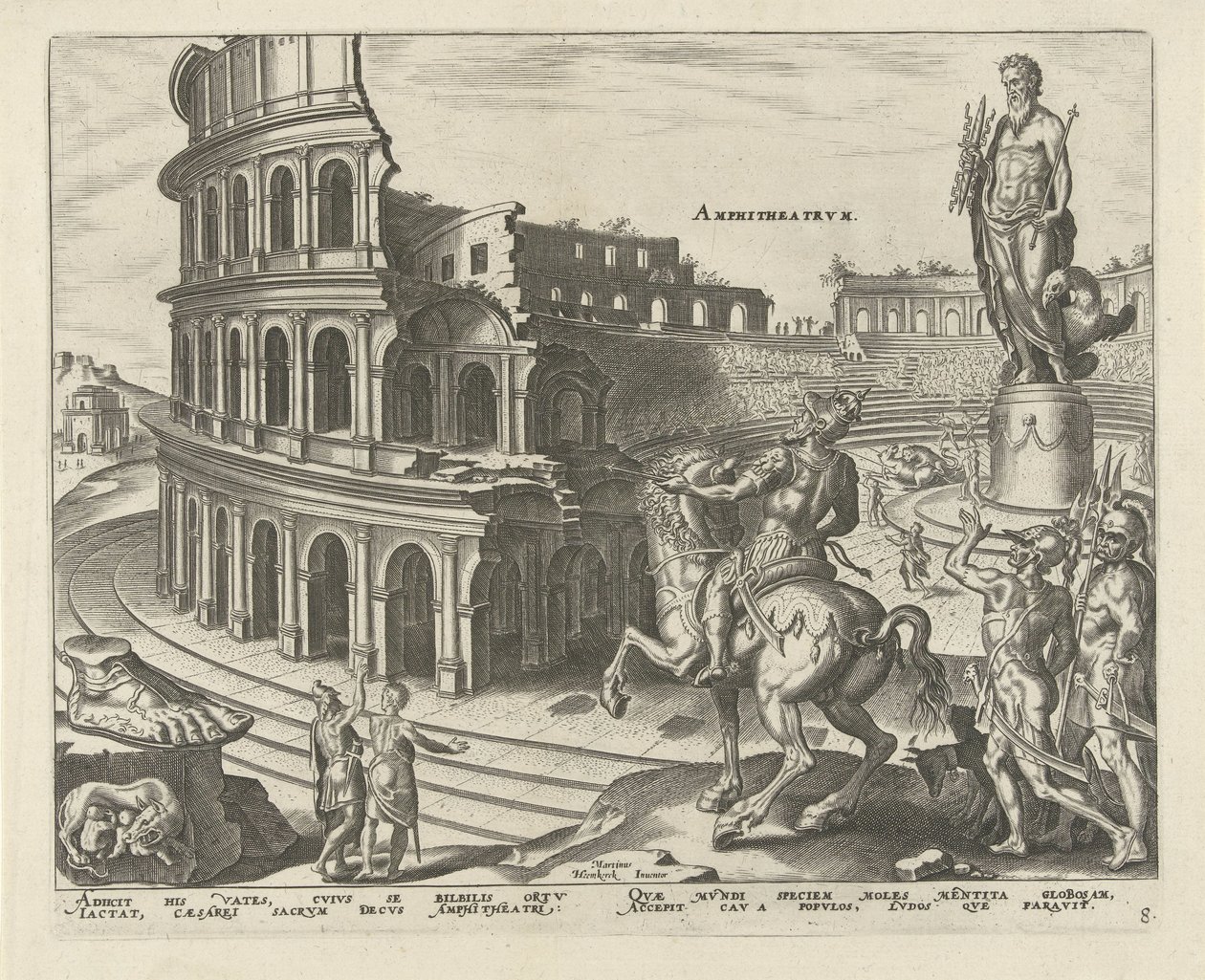 Colosseum in Rome door Philips Galle