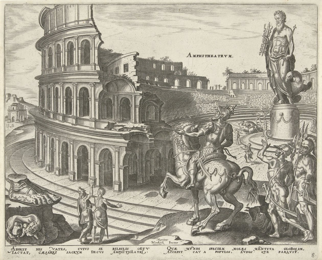 Colosseum in Rome door Philips Galle