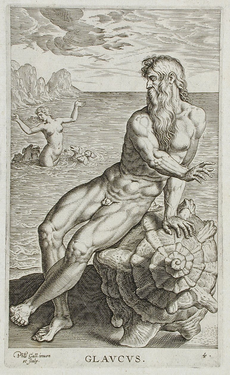 Glaucus door Philips Galle