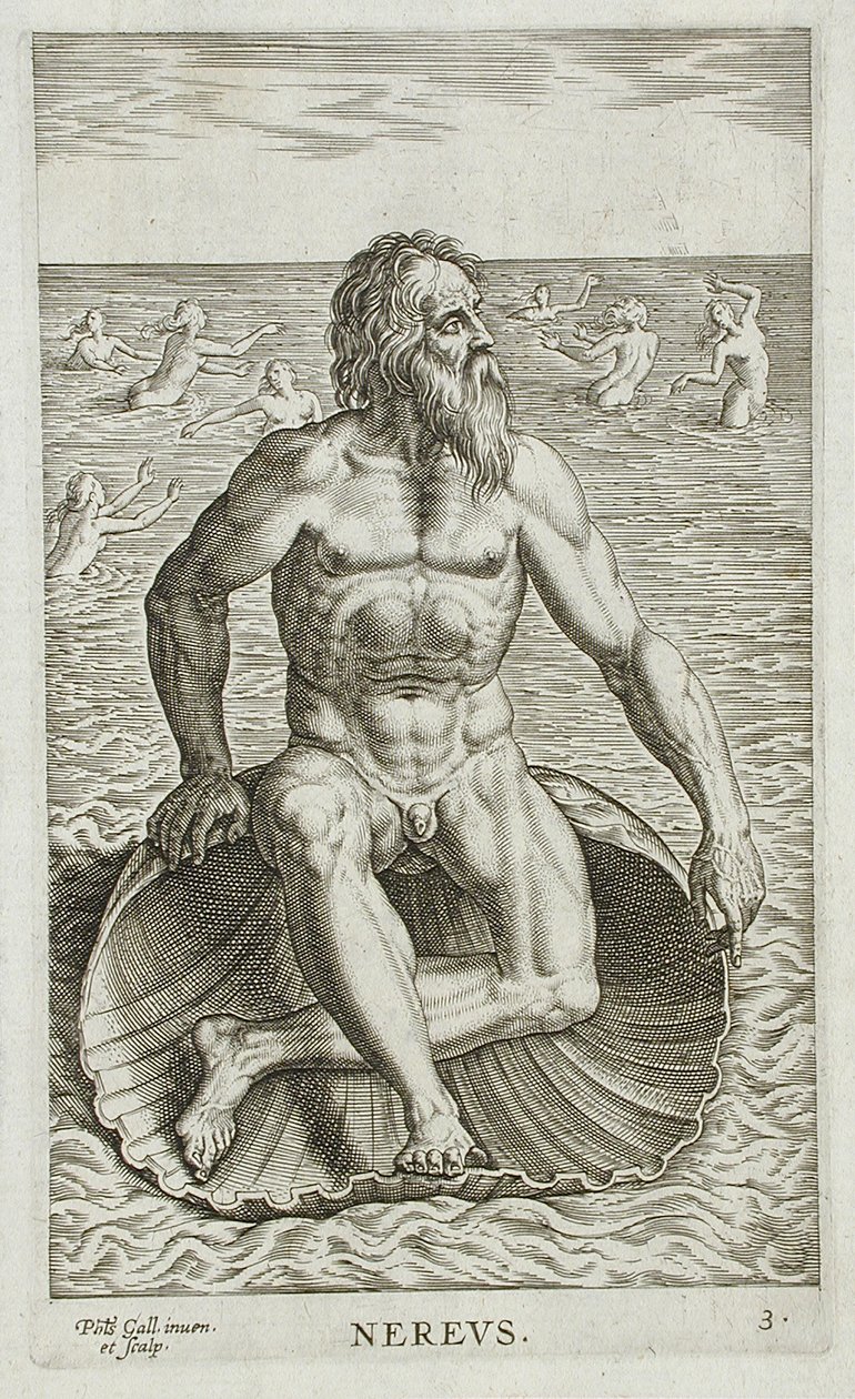 Nereus door Philips Galle