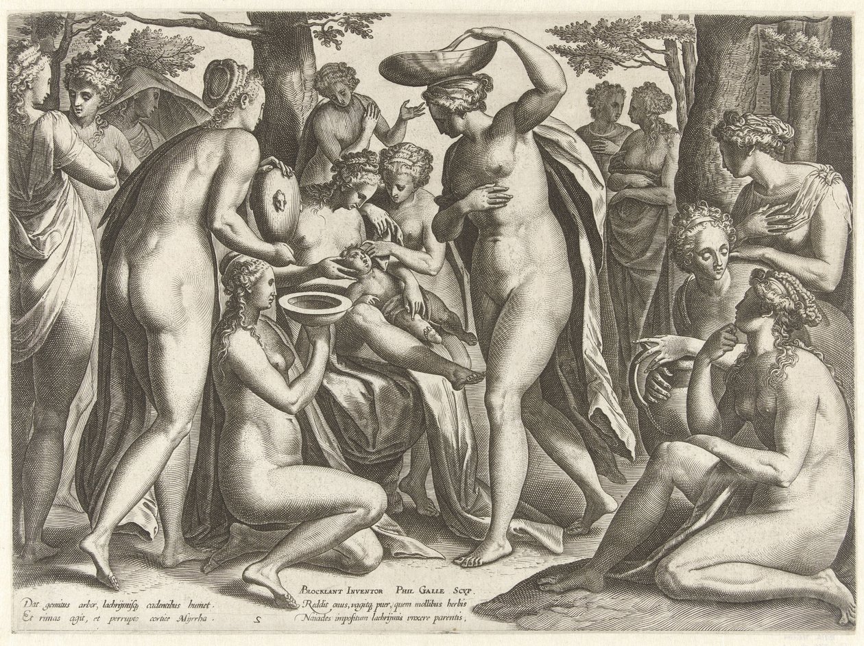 Opvoeding van Adonis door Philips Galle
