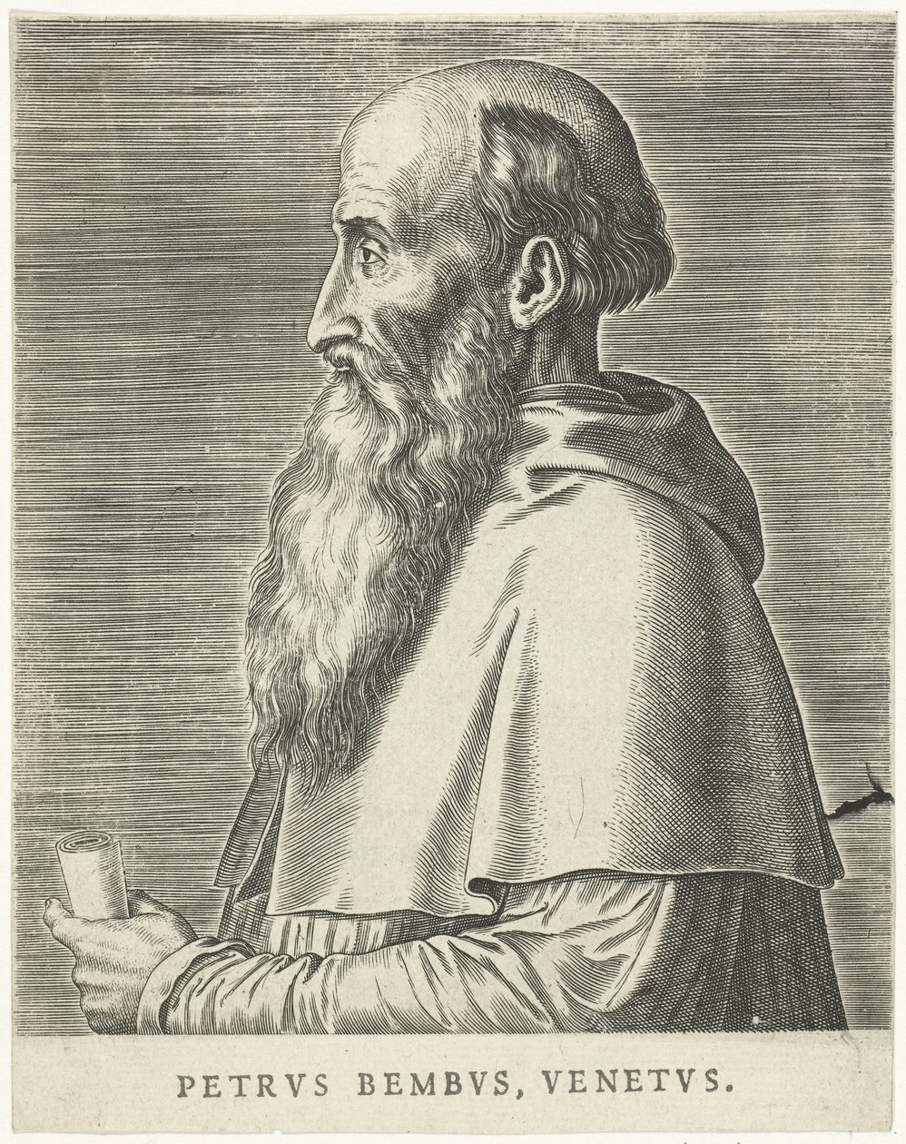 Portret van Pietro Bembo door Philips Galle