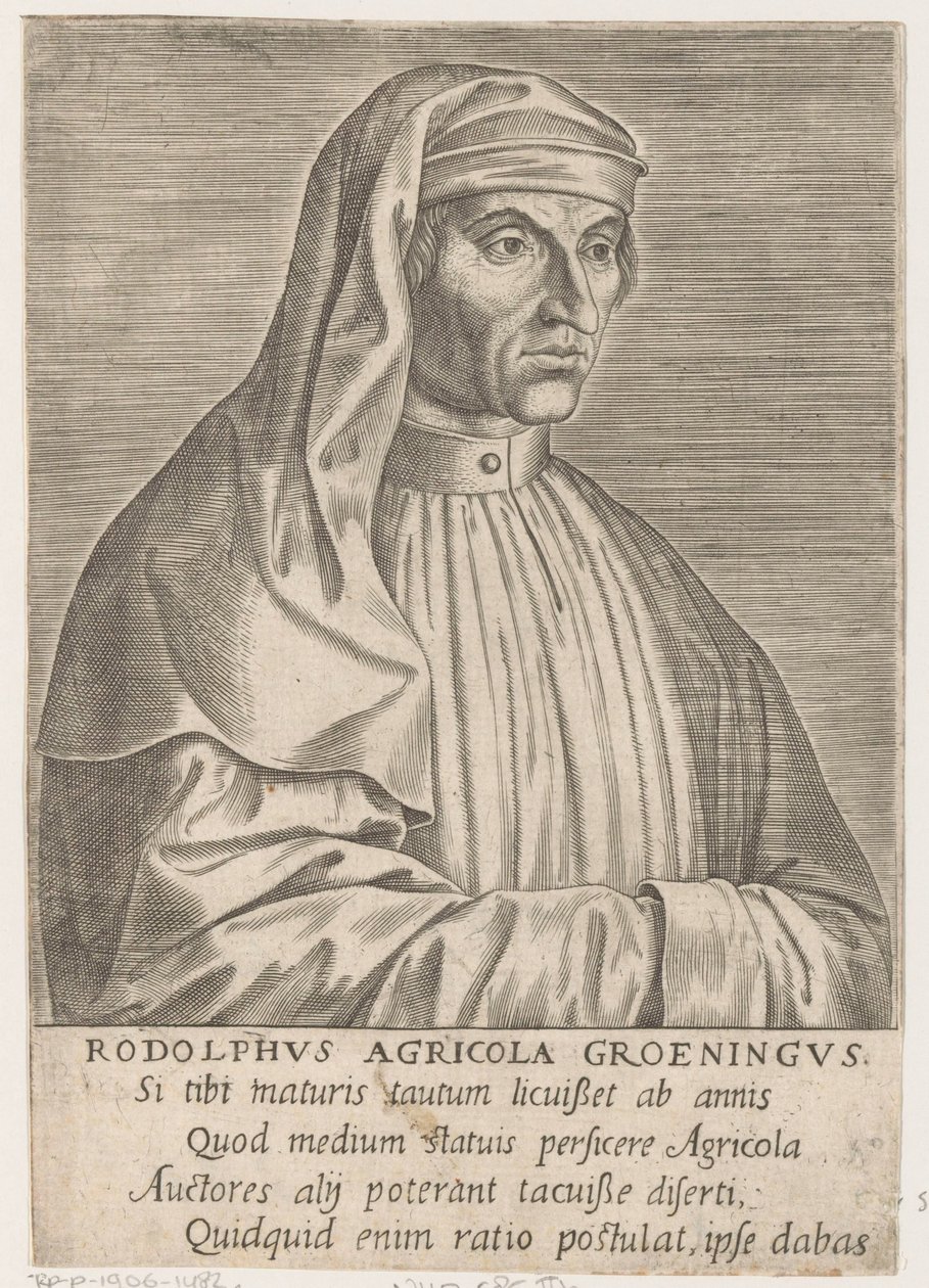 Portret van Rudolf Agricola door Philips Galle