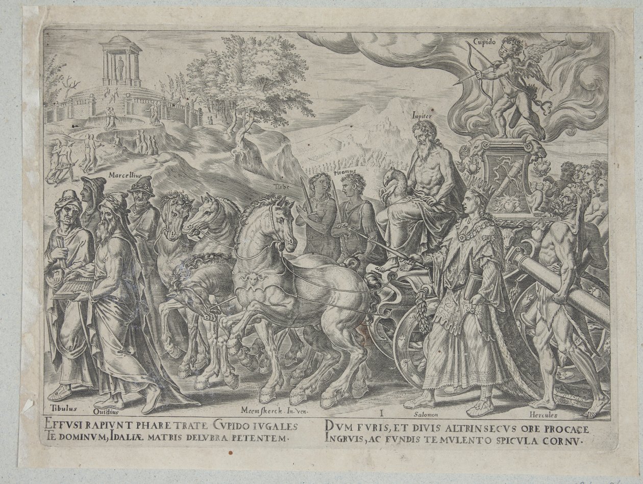 De triomf van de liefde door Philips Galle